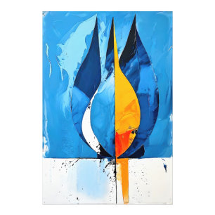 Foto Resumen del arte de la línea de cobalto