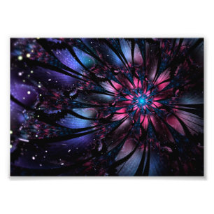 Foto Resumen del diseño de flor fractal.