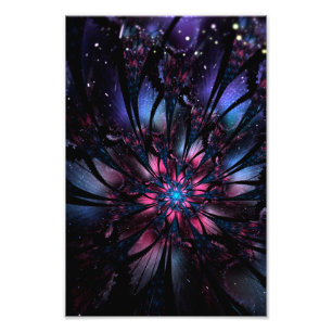 Foto Resumen del diseño de flor fractal.