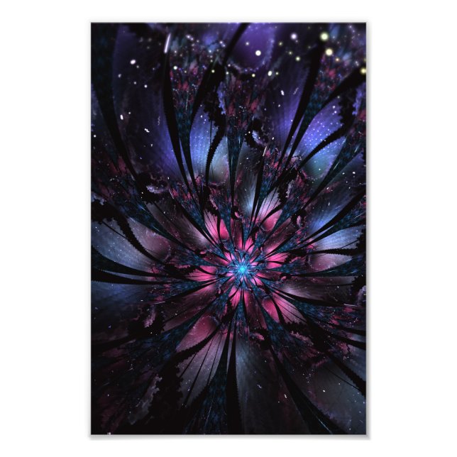 Foto Resumen del diseño de flor fractal. (Frente)