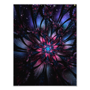 Foto Resumen del diseño de flor fractal.