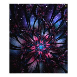 Foto Resumen del diseño de flor fractal.