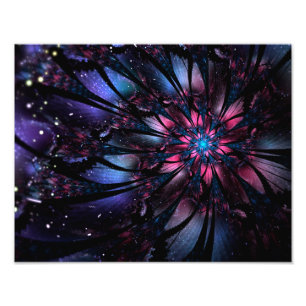 Foto Resumen del diseño de flor fractal.