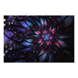 Foto Resumen del diseño de flor fractal.