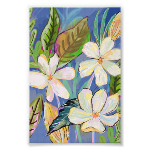 Foto Resumen Impresión botánica de Gouache