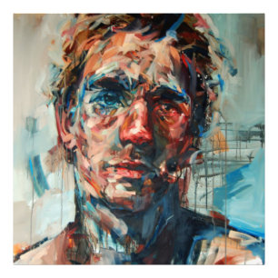 Foto Resumen, retrato, pintura al óleo, pintura al chic