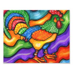 Foto Resumen Rooster Bird Animal Colorum Art