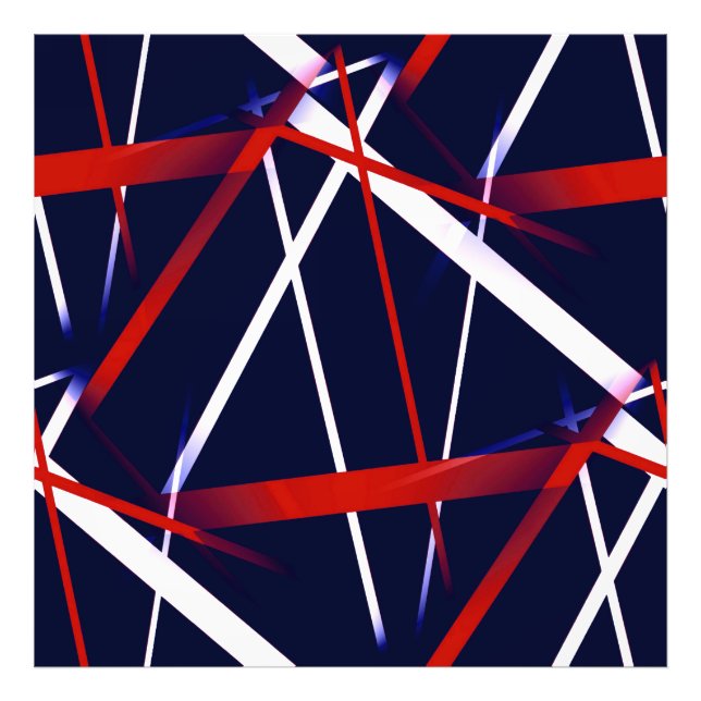 Foto Resumen transparente de franjas rojas y blancas en (Frente)