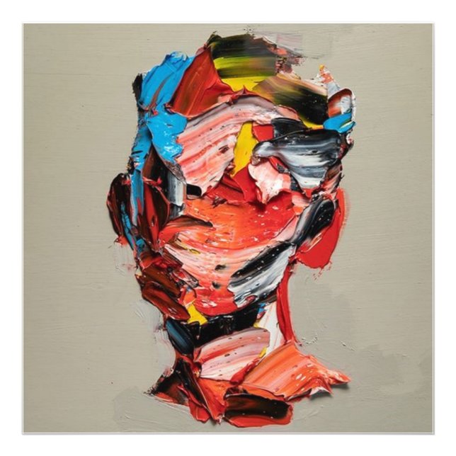 Foto retrato, abstracción, acuarela, signo de poster ar (Frente)