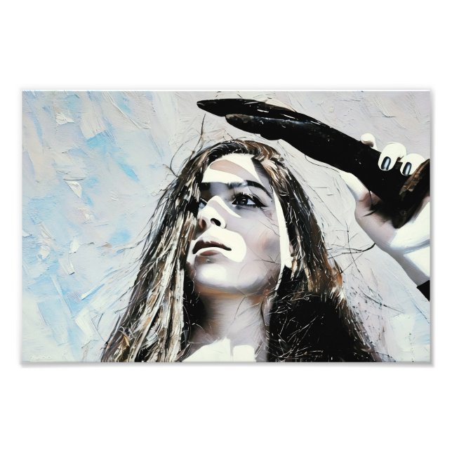 Foto Retrato artístico que muestra a una mujer en resum (Frente)