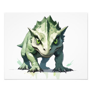 Foto Retrato de arte gráfico con vectores de dinosaurio