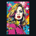 Foto Retrato de arte pop retro audaz<br><div class="desc">Transforme su espacio con el "Audaz Retro de Arte Pop", una llamativa y colorida imagen de ampliación de fotos de arte generada por IA que capta la esencia del arte pop. Ideal para añadir un toque retro a su hogar u oficina, este audaz retrato es perfecto para los fans de...</div>