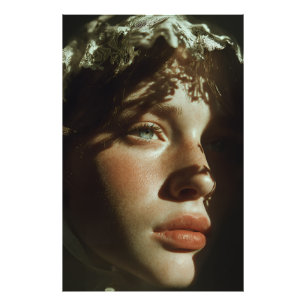 Foto Retrato de encaje vintage etéreo - Ojo azul románt