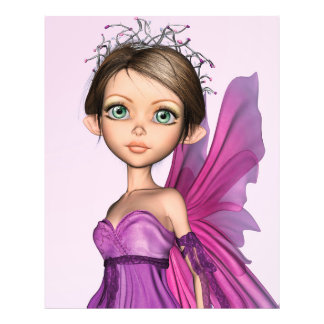 Foto Retrato de Fantasía de Ojos Grandes de Hada Rosa