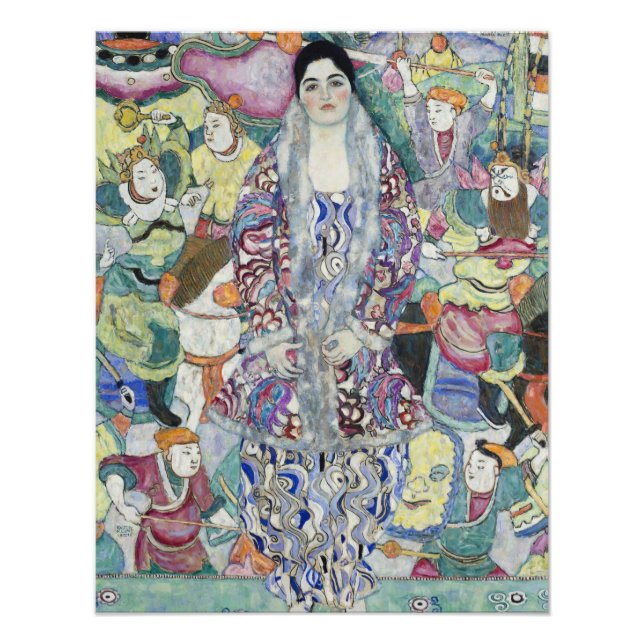 Foto Retrato de Friederike Maria de Gustav Klimt (Frente)