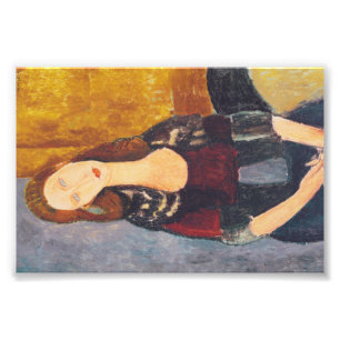 Foto Retrato de Jeanne Hebuterne de Amedeo Modigliani