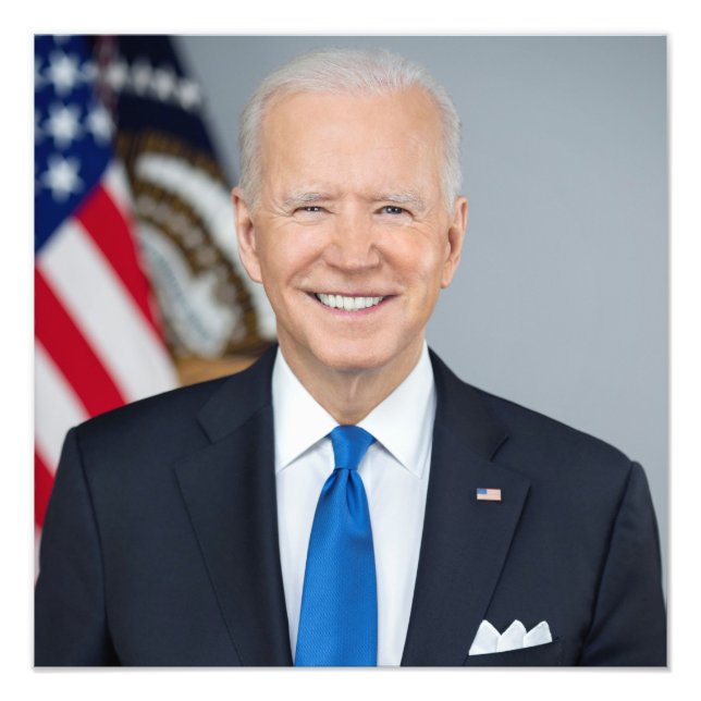 Foto Retrato de la Casa Blanca del presidente Joe Biden (Frente)
