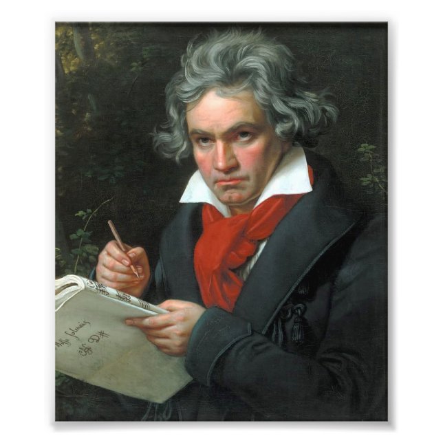 Foto Retrato de Ludwig van Beethoven (Frente)