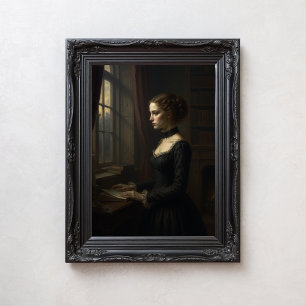 Foto Retrato de mujer de la oscura academia literaria v