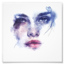 Foto Retrato de mujer expresionista abstracto