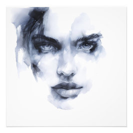 Foto Retrato de mujer expresionista abstracto