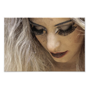 Foto Retrato de mujer rubia con dramática
