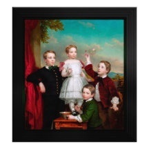 Retrato de niños por George Augustus Baker