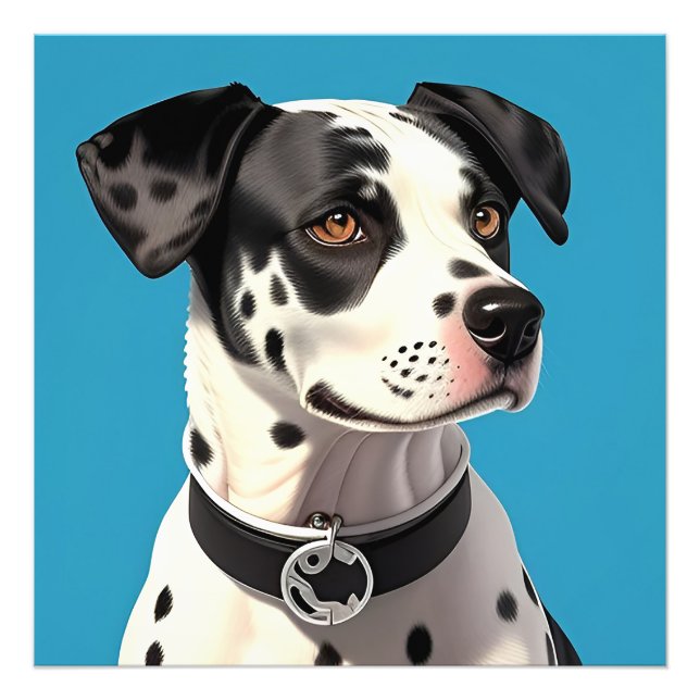 Foto Retrato de perro dálmata (Frente)