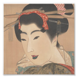 Foto Retrato de una mujer con abanico blanco – Japón vi