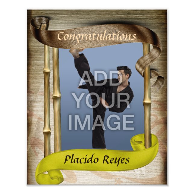 Foto Retrato del cinturón amarillo de artes marciales p (Frente)