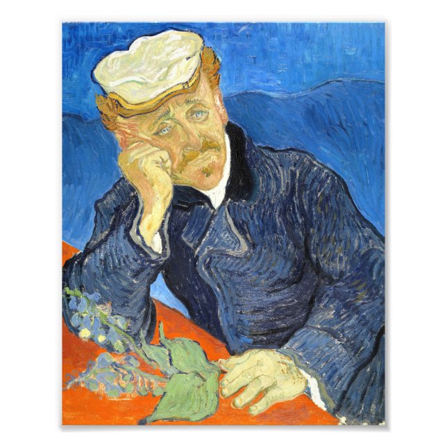 Foto Retrato del Dr. Gachet por Vincent Van Gogh (Frente)