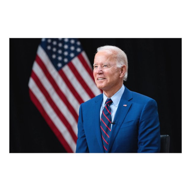 Foto Retrato del presidente estadounidense Joe Biden 20 (Frente)