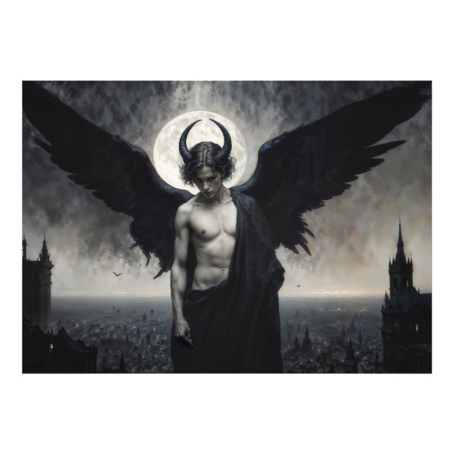 Foto Retrato gótico del señor Lucifer (Frente)