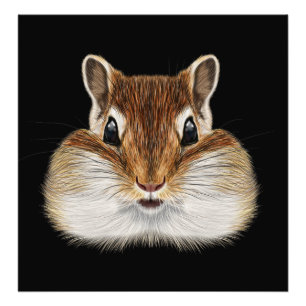 Foto Retrato ilustrado de Chipmunk.