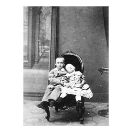 Foto Retrato inquietante de hermanos antiguos 
