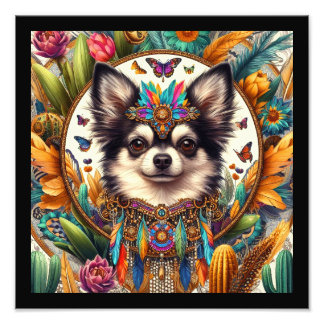 Foto Retrato Mascota de 12 "x12" en la frontera negra d