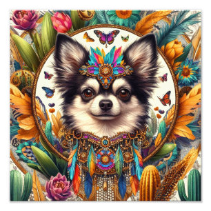 Foto Retrato Mascota de impresión de 12" x 12" de pelo