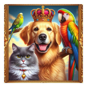 Foto Retrato Mascota Real personalizado Arte Digital No