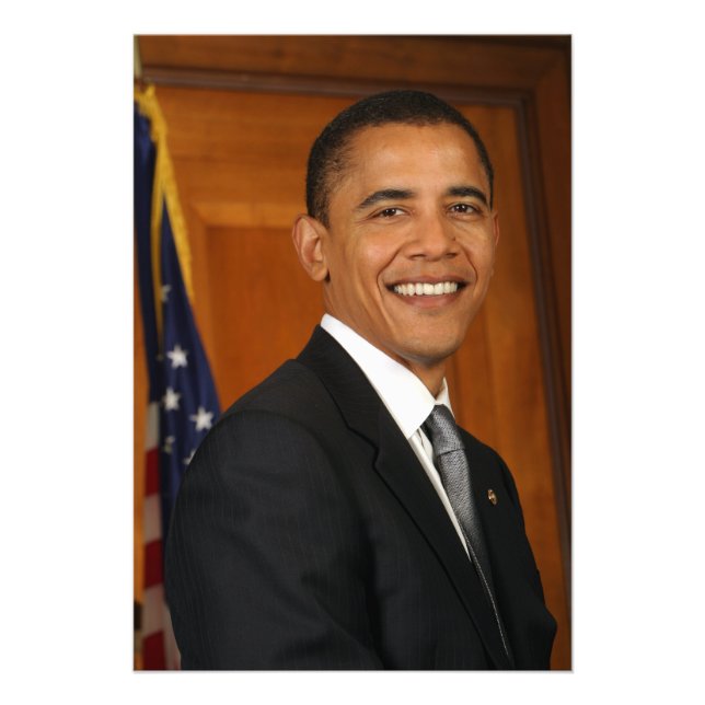 Foto Retrato oficial de Barack Obama (Frente)