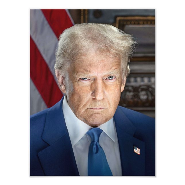 Foto Retrato oficial de Donald Trump (Frente)
