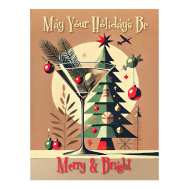Foto Retro 50s Jet Set Martini de árbol de Navidad