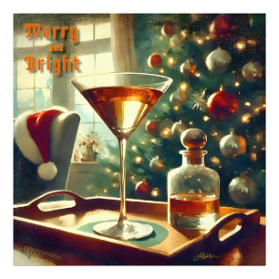 Foto Retro 50s Manhattan Martini Para Santa
