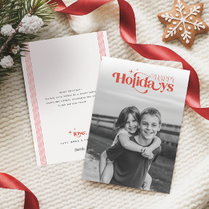 Foto Retro de Navidad en Blanco y Negro Minimalist