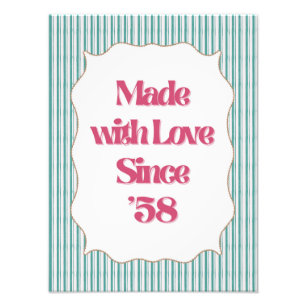 Foto Retro Girly "Bonito por favor" Imprimir Bright V
