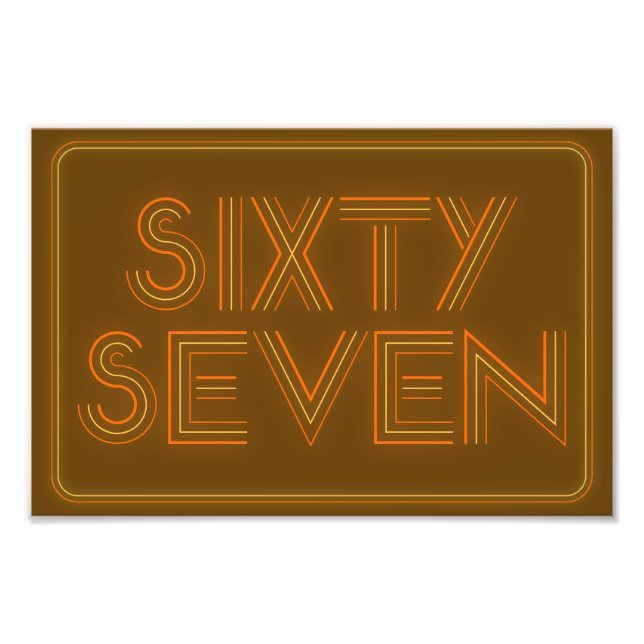 Foto Retro Style 67 Poster (Frente)