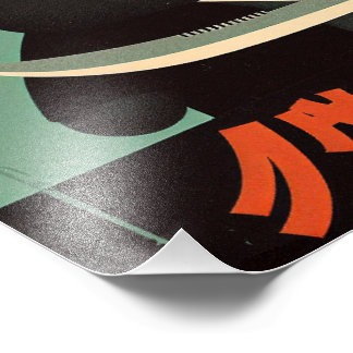 Foto Retro Vintage Black Cat with Suit and Knife Japan