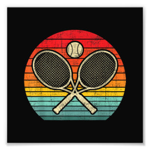 Foto Retro Vintage Crosage Tennis Racket Lover