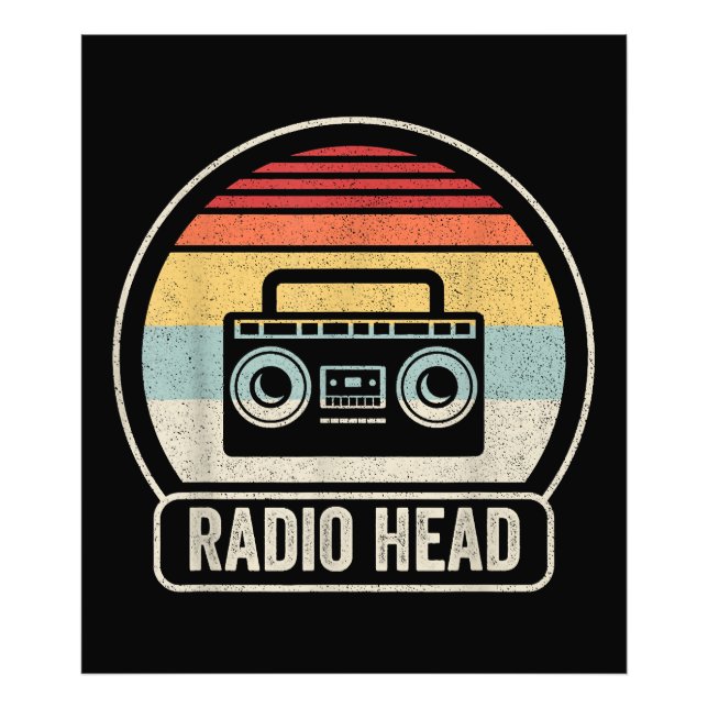 Foto Retro Vintage Radio Head (Frente)