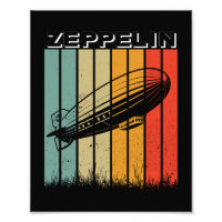 Retro Zeppelin Dirigible Airship Zepelin Zepplin