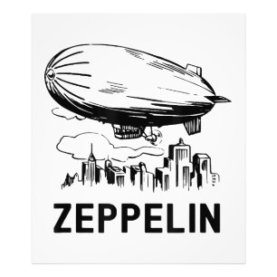 Foto Retro Zeppelin Vintage - Esbozo de aeródromo insig